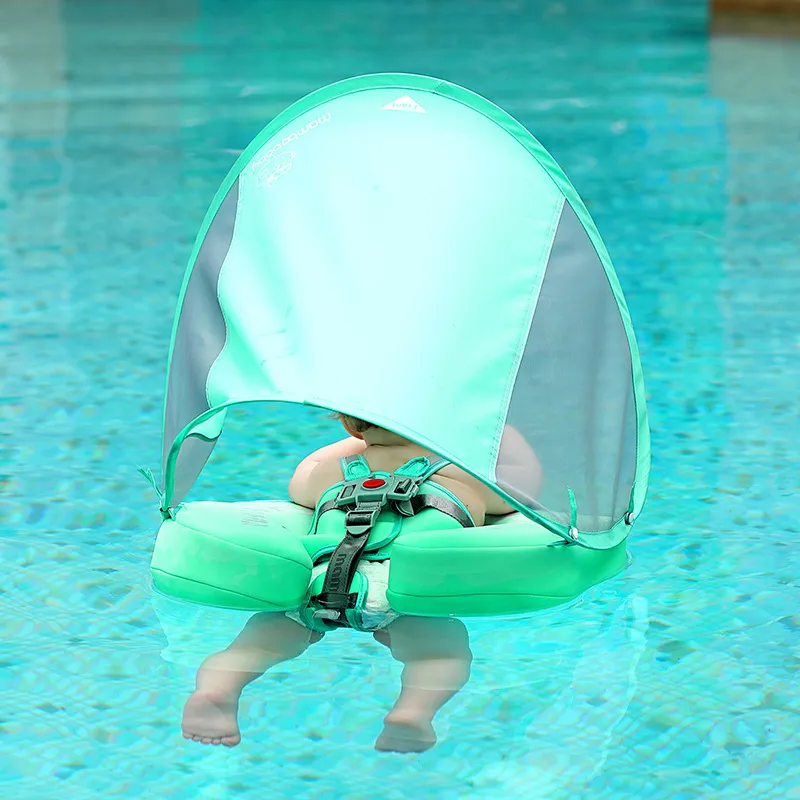 מצוף לא מתנפחת לתינוק עם גגון לבריכה ולים